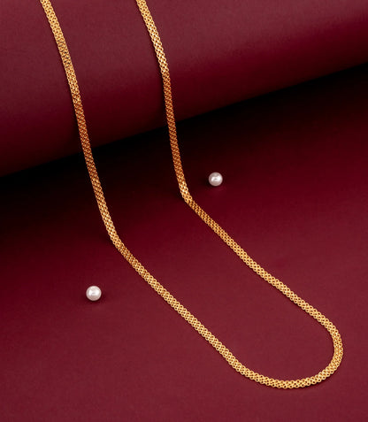 Gold Plated Elegant Mesh-Style Chain