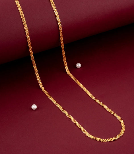 Gold Plated Elegant Mesh-Style Chain