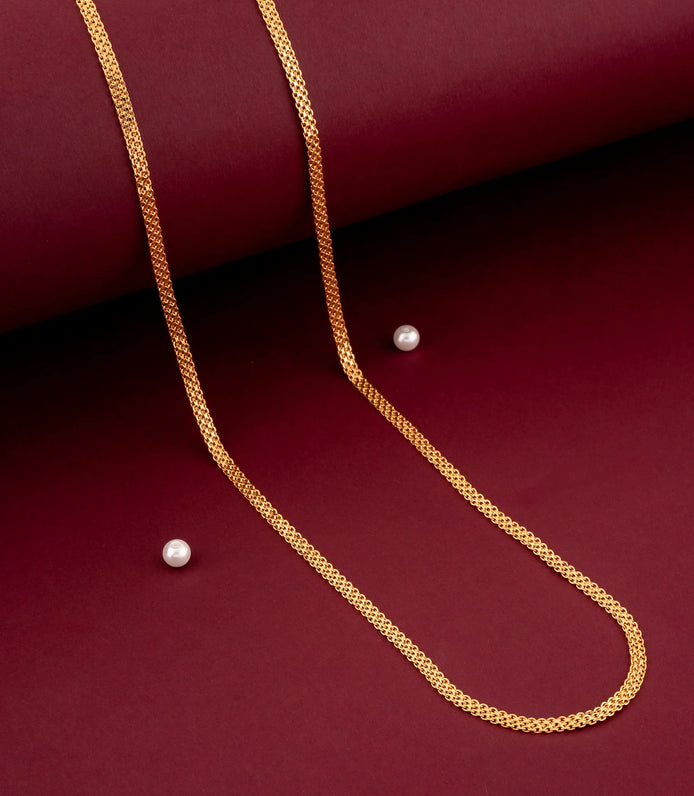 Gold Plated Elegant Mesh-Style Chain