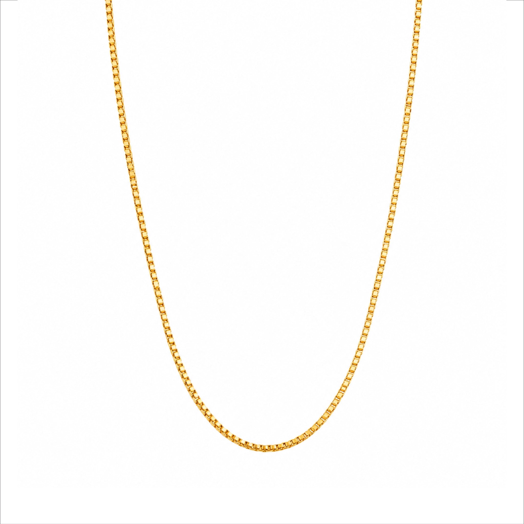 simple gold plated box chain DCN786