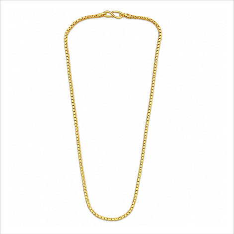 simple gold plated box chain DCN786