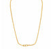 simple gold plated box chain DCN786