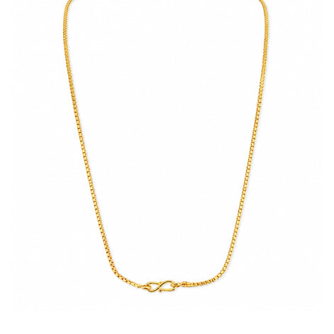 simple gold plated box chain DCN786