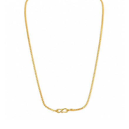 simple gold plated box chain DCN786