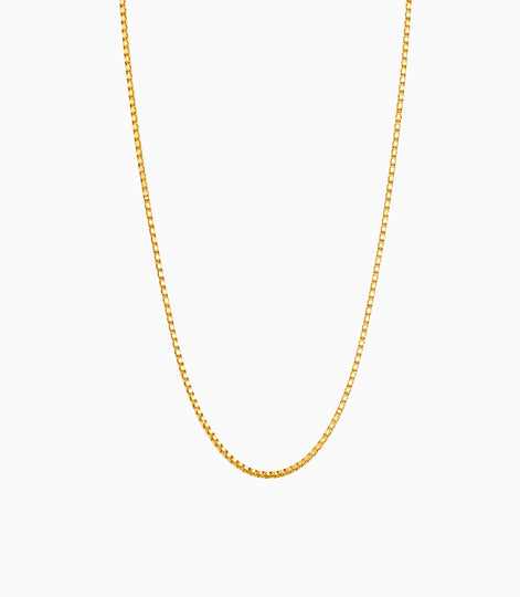 Gold Plated Simple Box Chain