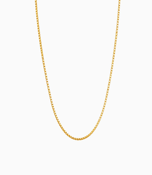Gold Plated Simple Box Chain