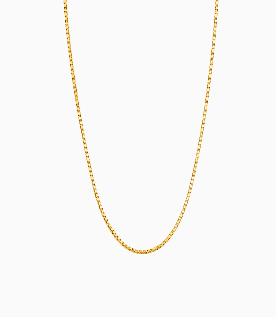 Gold Plated Simple Box Chain