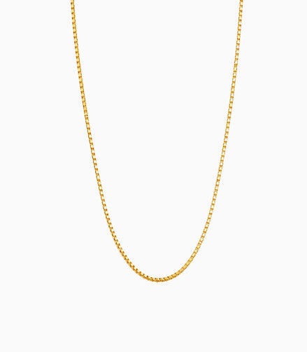 Gold Plated Simple Box Chain