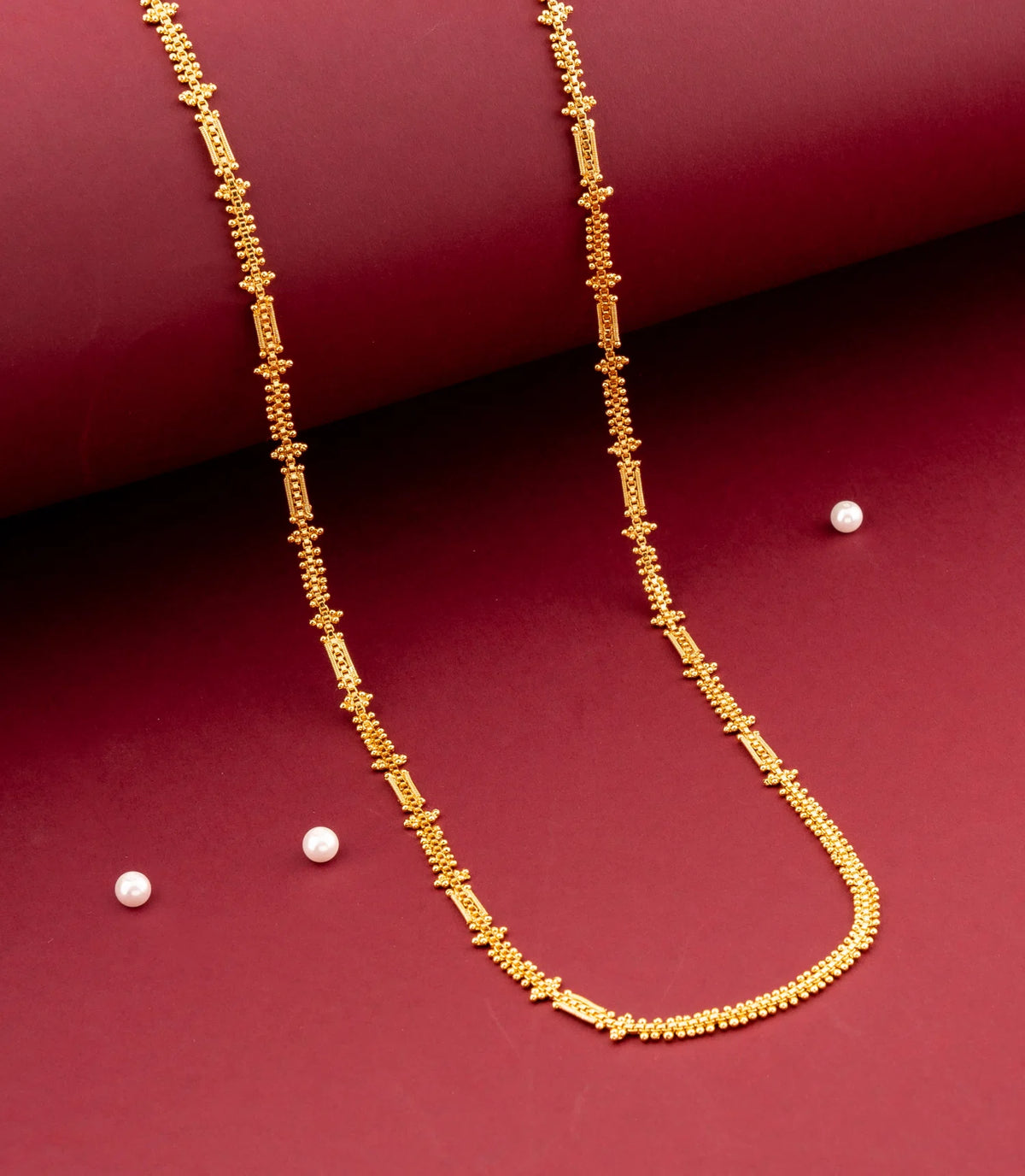 Gold Plated Regal Figarope Wheat Chain