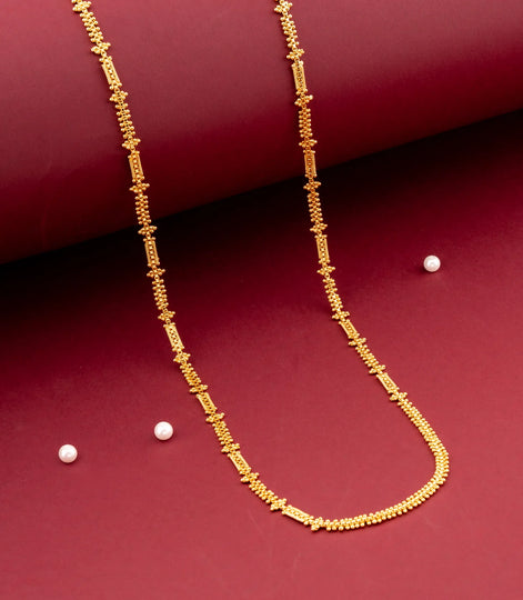 Gold Plated Regal Figarope Wheat Chain