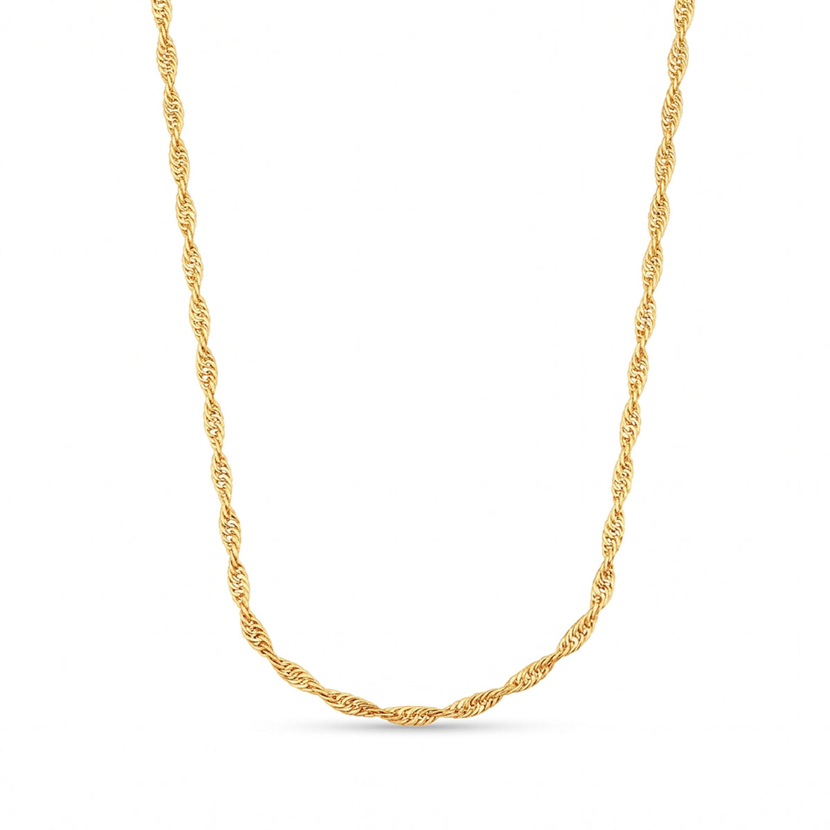 gold plated twisted singapore chain DCNDC15 