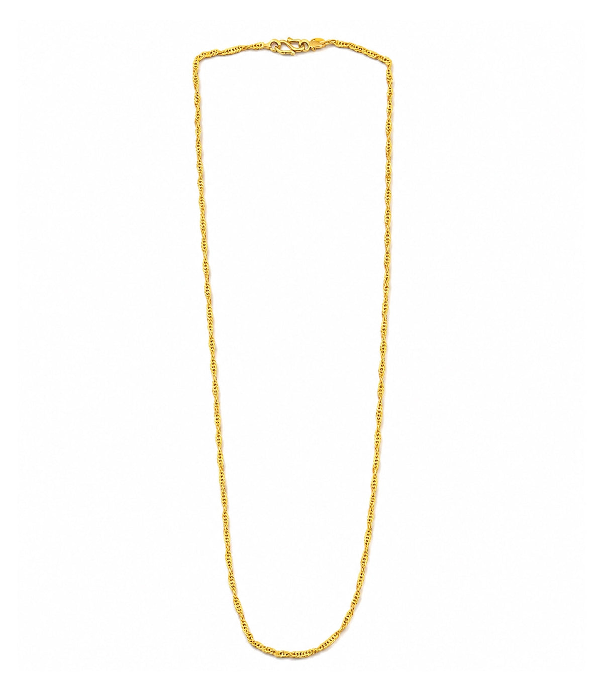 Gold Plated Twisted Rope Chain