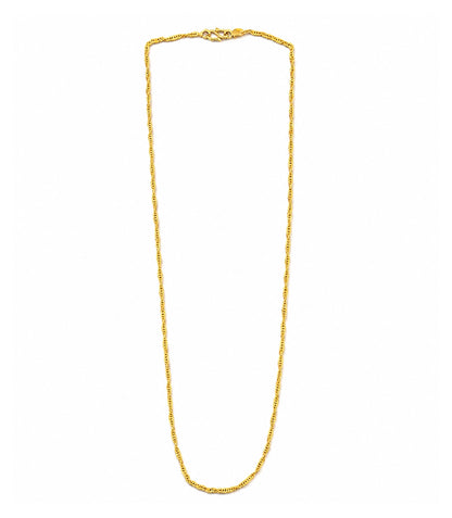 Gold Plated Twisted Rope Chain