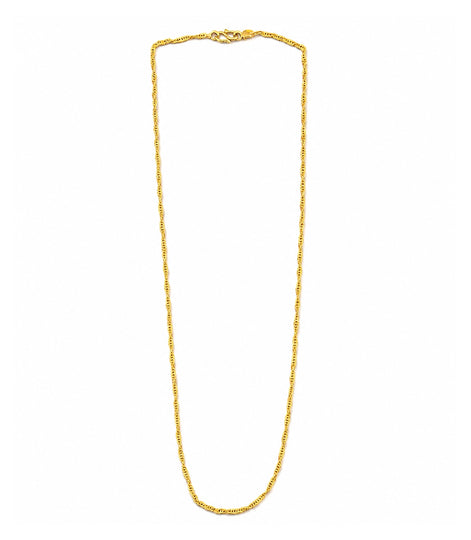 Gold Plated Twisted Rope Chain