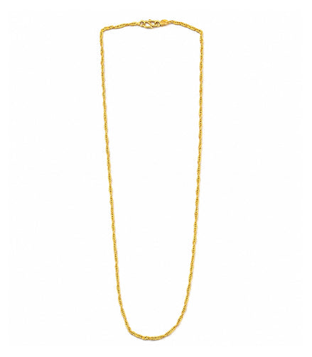 Gold Plated Twisted Rope Chain