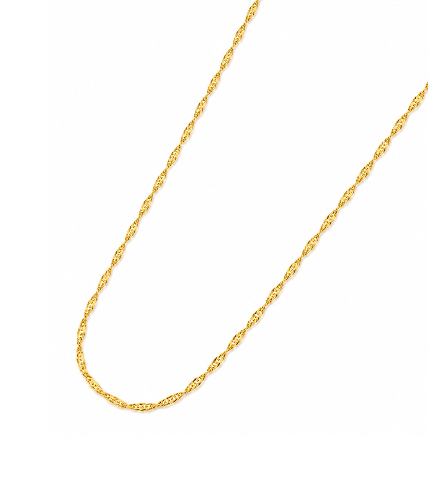 Gold Plated Twisted Rope Chain