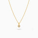 Gold Plated AD Heart Shape Chain & Pendant