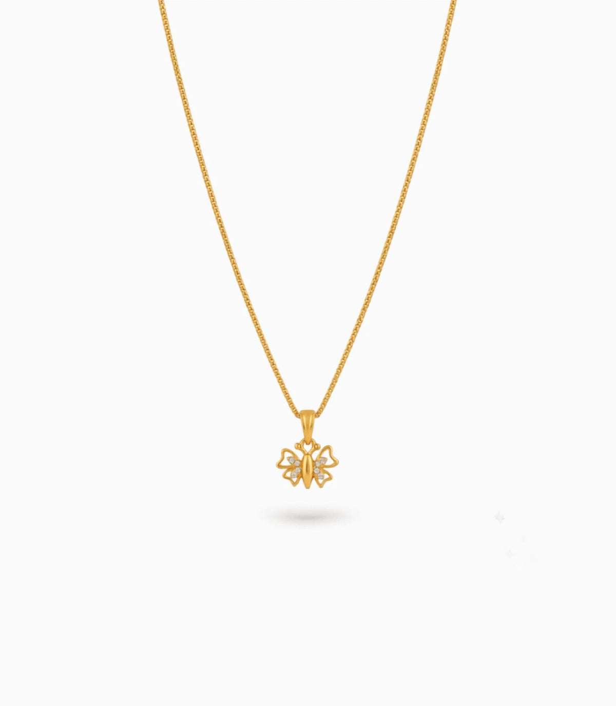Gold Plated High Shine AD Chain & Pendant
