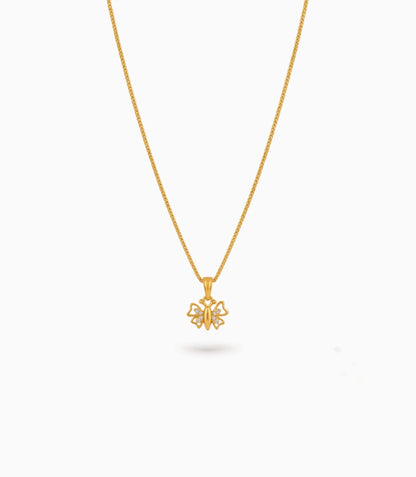 Gold Plated High Shine AD Chain & Pendant
