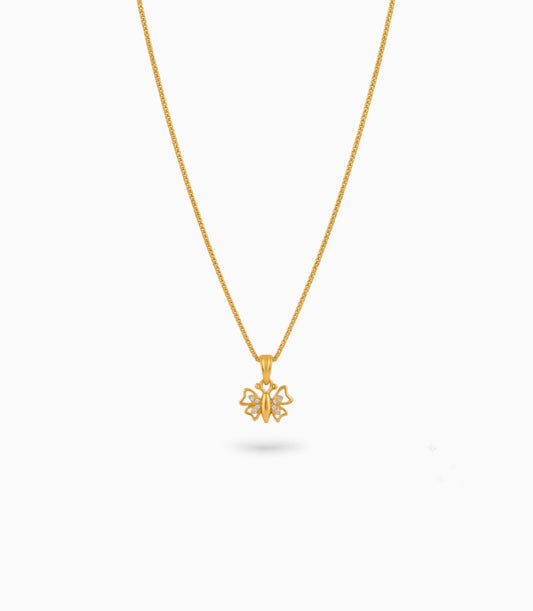 Gold Plated High Shine AD Chain & Pendant