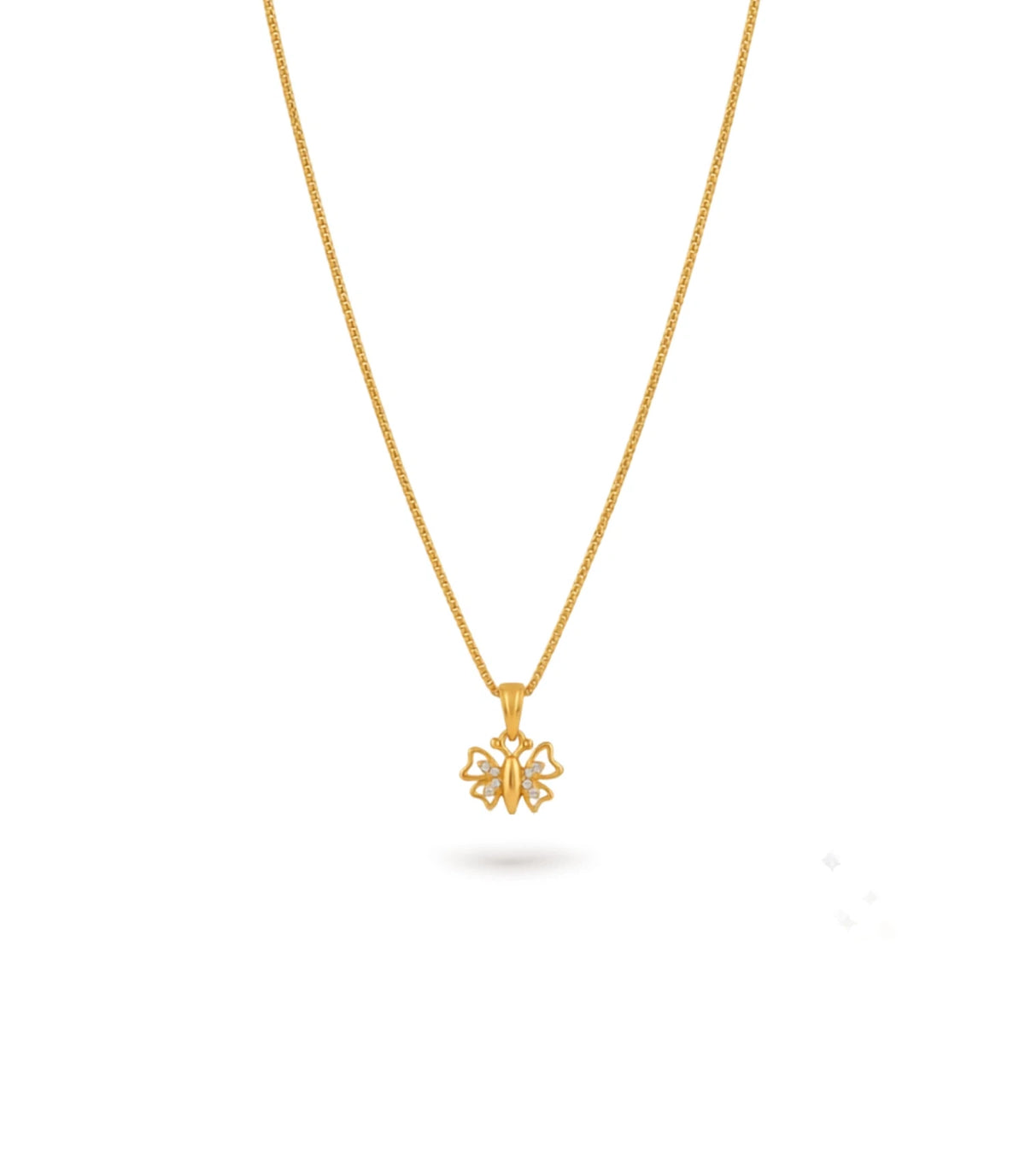 Gold Plated High Shine AD Chain & Pendant