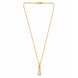 Gold Plated Crystal Drop Chain Pendant