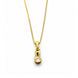 Gold Plated Crystal Drop Chain Pendant