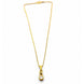 Gold Plated Crystal Drop Chain Pendant