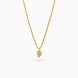 Gold Plated leaf AD Chain & Pendant