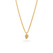 Gold Plated leaf AD Chain & Pendant