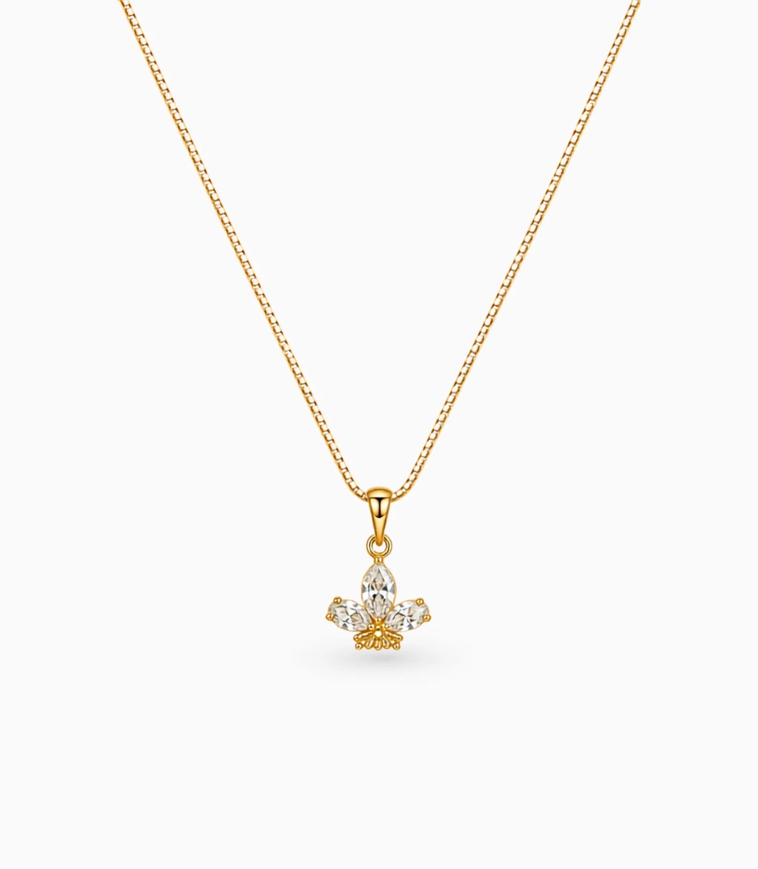 Gold Plated Pear Ad Chain & Pendant
