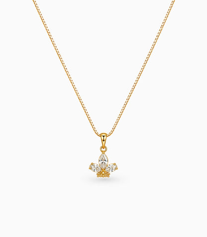 Gold Plated Pear Ad Chain & Pendant