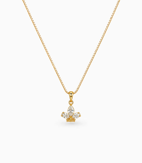 Gold Plated Pear Ad Chain & Pendant