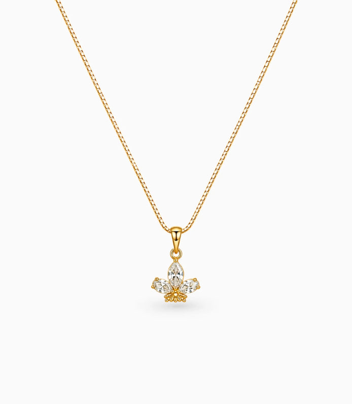 Gold Plated Pear Ad Chain & Pendant