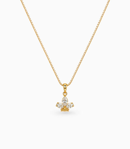 Gold Plated Pear Ad Chain & Pendant