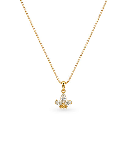 Gold Plated Pear Ad Chain & Pendant