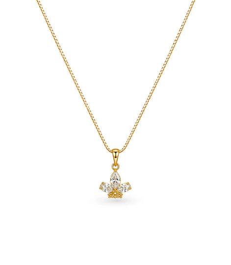 Gold Plated Pear Ad Chain & Pendant