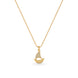 Gold Plated Boat Design AD Chain & Pendant