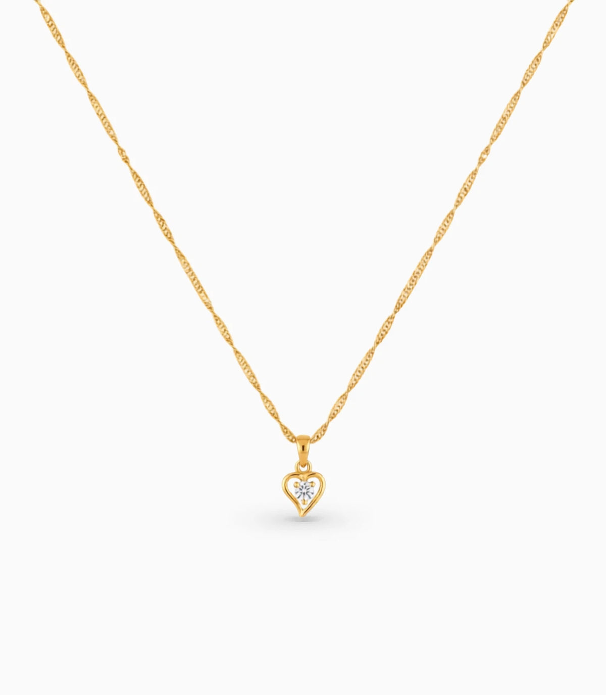 Gold Plated Singapore AD Chain & Pendant