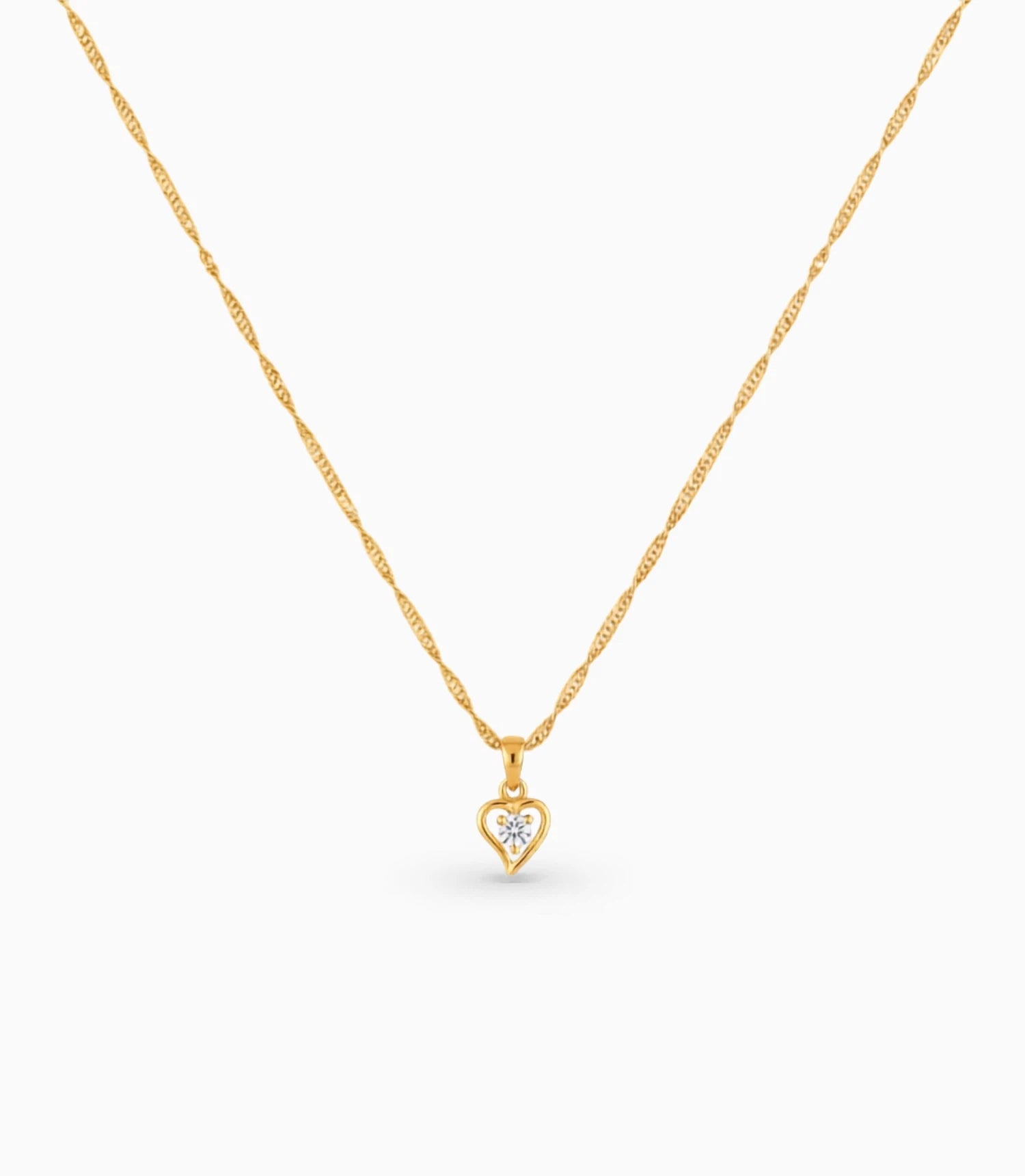Gold Plated Singapore AD Chain & Pendant