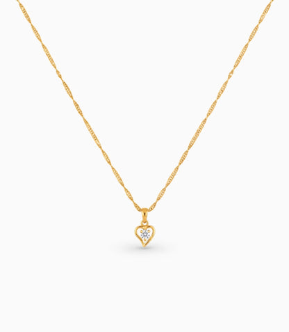 Gold Plated Singapore AD Chain & Pendant