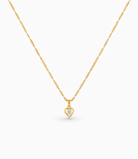 Gold Plated Singapore AD Chain & Pendant