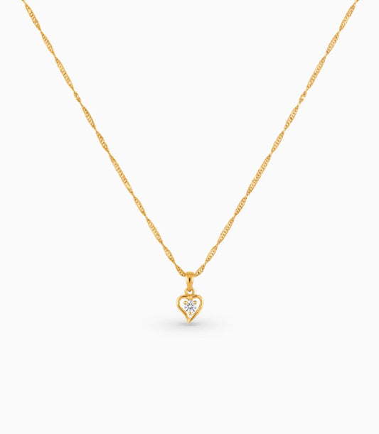 Gold Plated Singapore AD Chain & Pendant