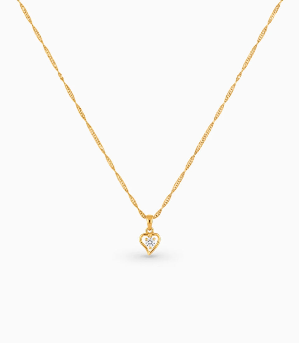 Gold Plated Singapore AD Chain & Pendant