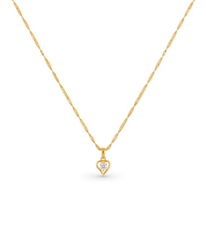 Gold Plated Singapore AD Chain & Pendant