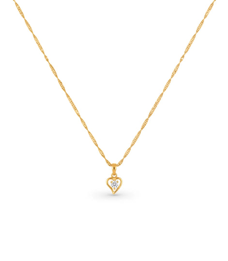 Gold Plated Singapore AD Chain & Pendant
