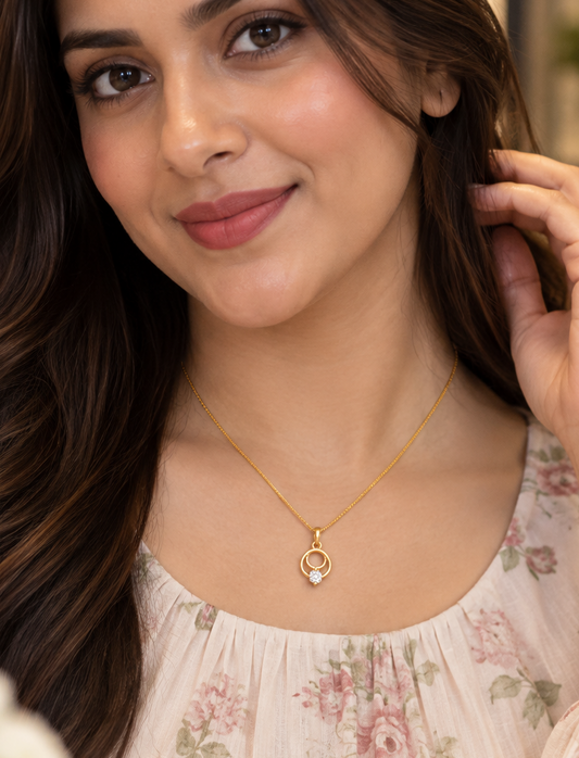 Gold Plated Versatile AD Chain & Pendant