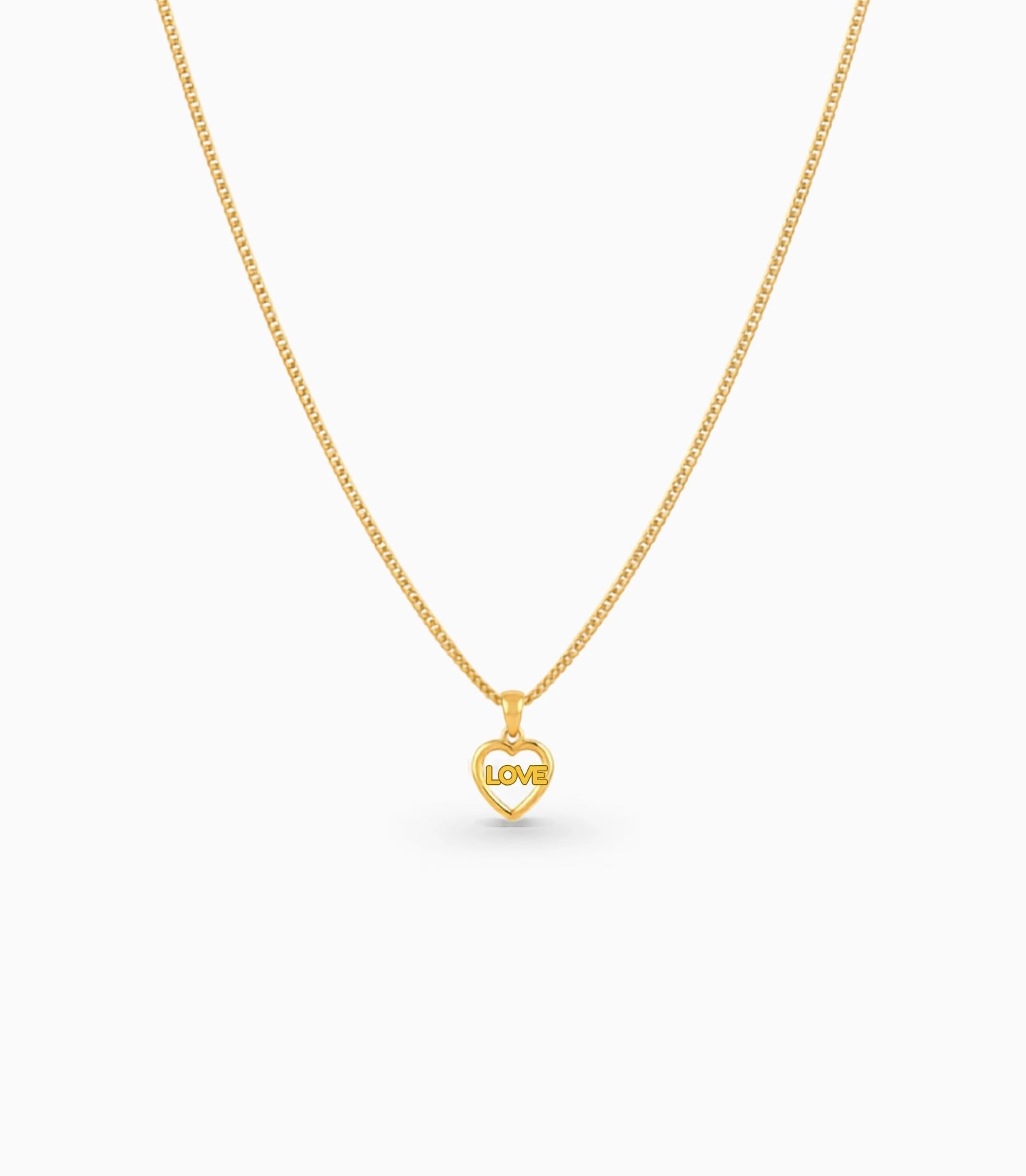 Gold Plated Casual AD Chain & Pendant
