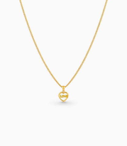 Gold Plated Casual AD Chain & Pendant