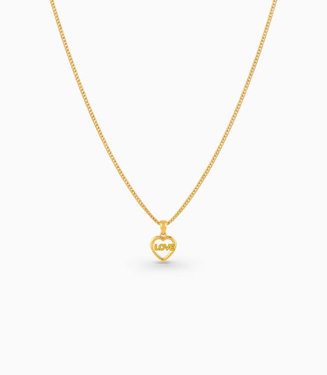 Gold Plated Casual AD Chain & Pendant